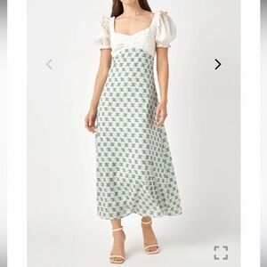 English Factory Floral Maxi Dress